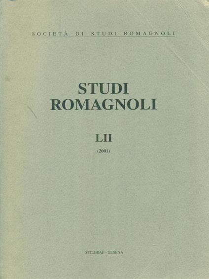 Studi romagnoli LII 2001 - copertina