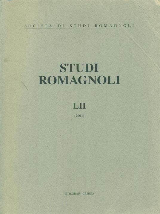 Studi romagnoli LII 2001 - copertina
