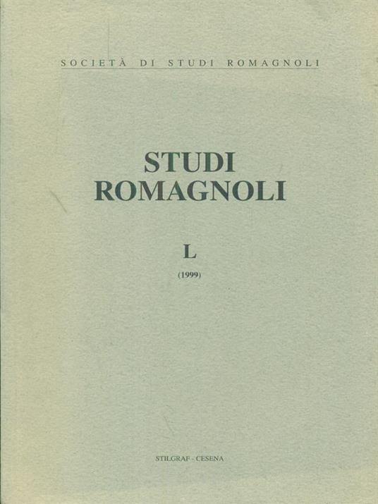 Studi romagnoli L 1999 - copertina