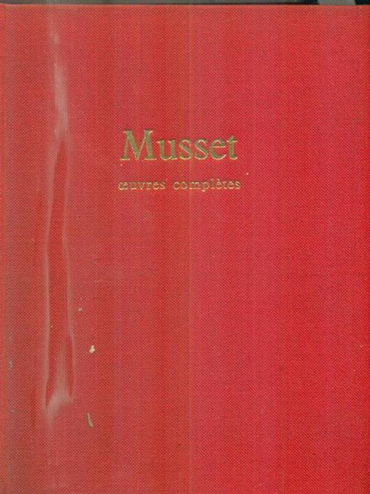   Oeuvres completes - Alfred de Musset - copertina