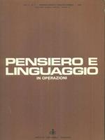   Pensiero e linguaggio in operazioni Vol I n. 1 / Gennaio-Marzo 1970