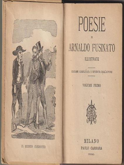   Poesie di Arnaldo Fusinato - Arnaldo Fusinato - copertina