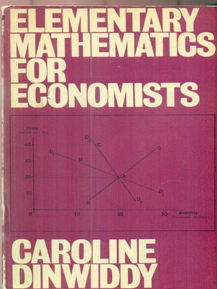 Elementary mathematics for economists - copertina