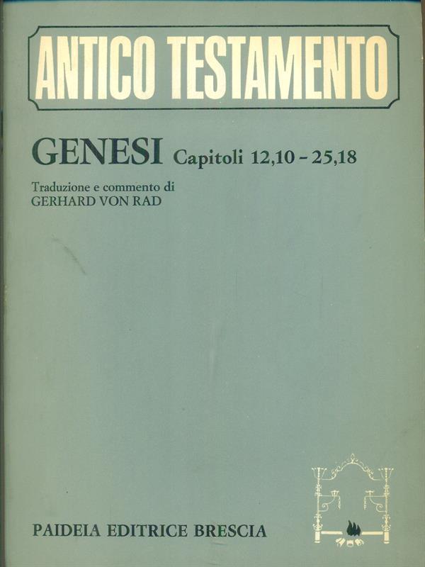 Antico Testamento Genesi Capitoli 12,10 - 25,18