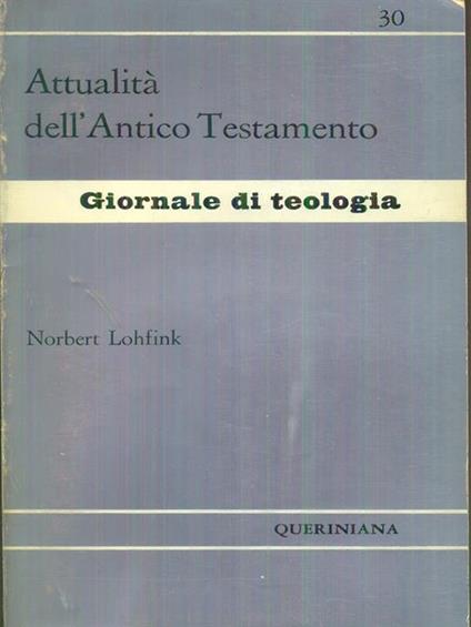   Attualità dell'Antico Testamento  - Norbert Lohfink - copertina