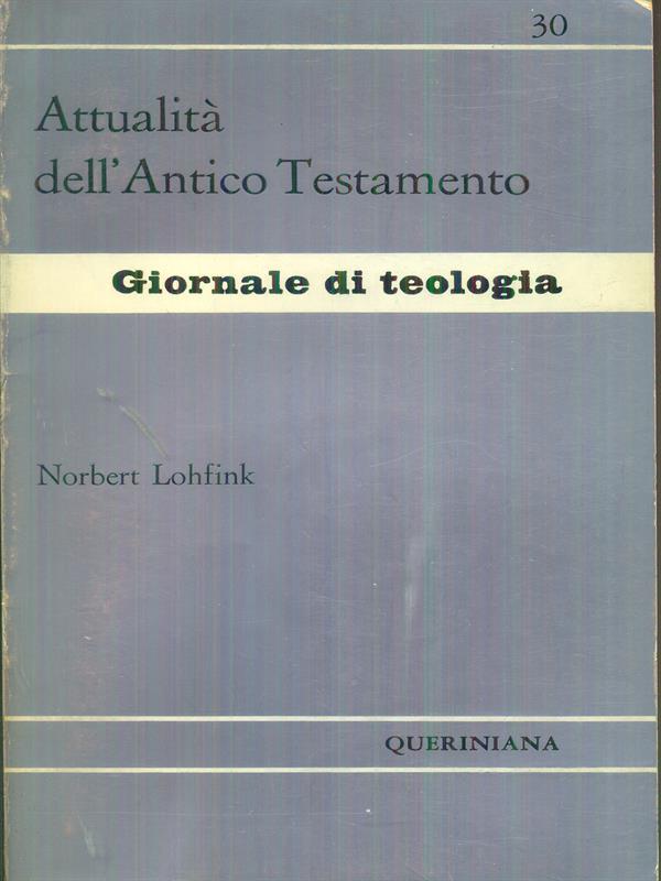   Attualità dell'Antico Testamento 