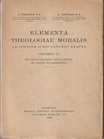 Elementa theologiae moralis vol IV