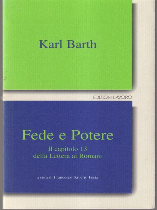 Fede e potere - Karl Barth - copertina