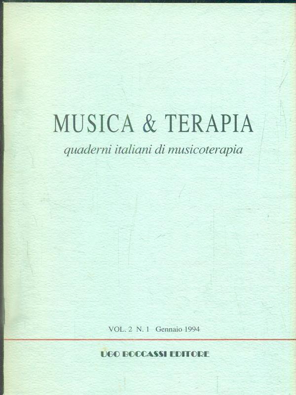 Musica & terapia. Vol 2 n. 1/gennaio 1994