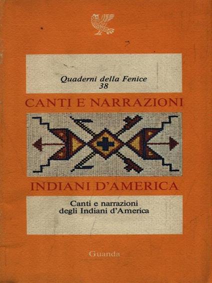 Canti e narrazioni Indiani d'America - Franco Meli - copertina