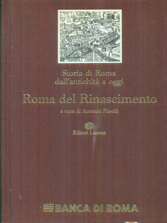 Roma del Rinascimento  - Antonio Pinelli - copertina