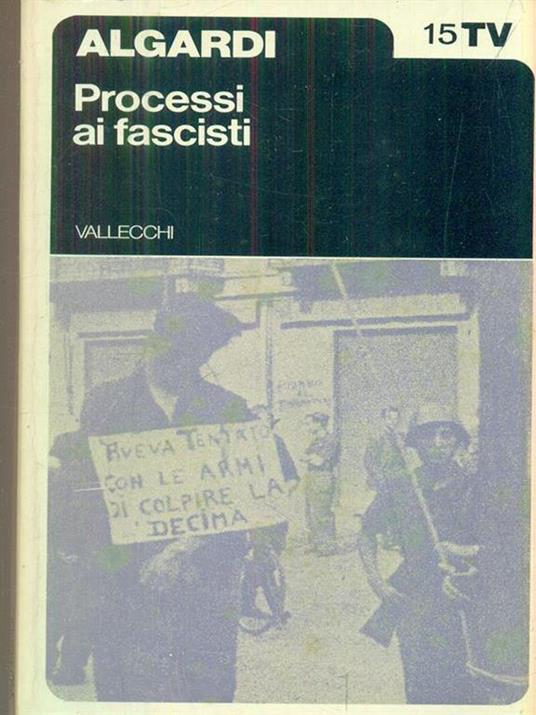 Processi ai fascisti - Zara Algardi - copertina