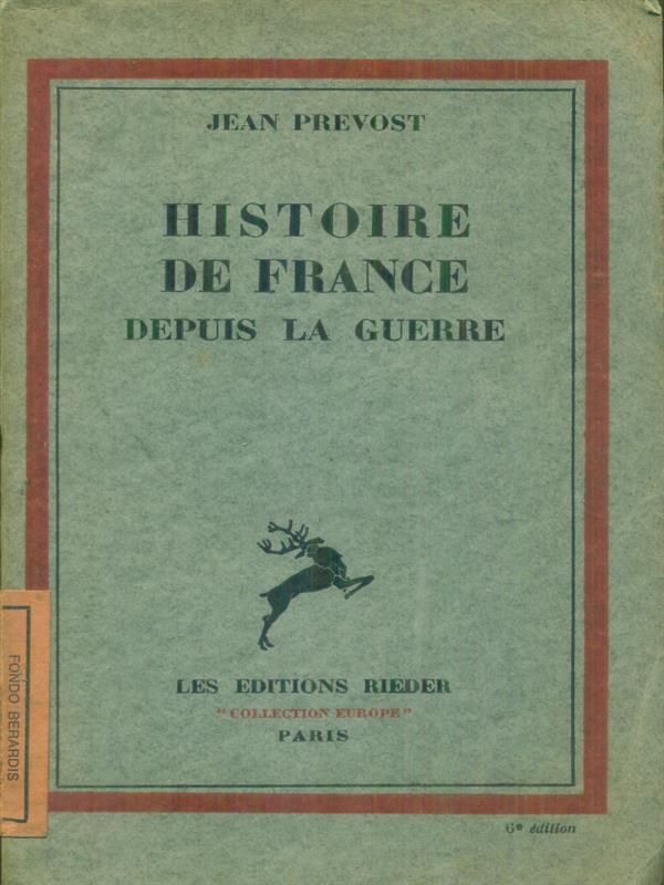 Histoire de France depuis la guerre