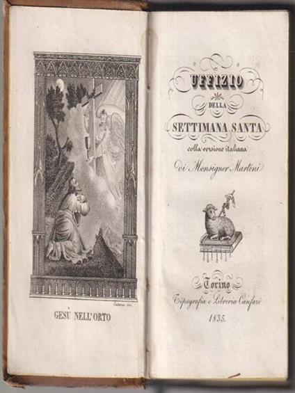 Uffizio della settimana santa - copertina