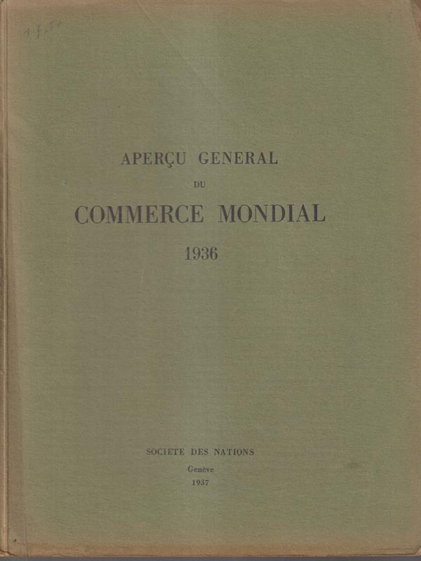 Apercu general du commerce mondial 1936