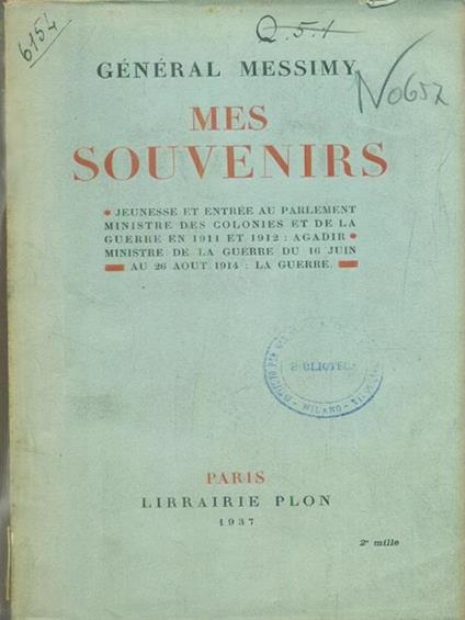 Mes souvenirs - copertina