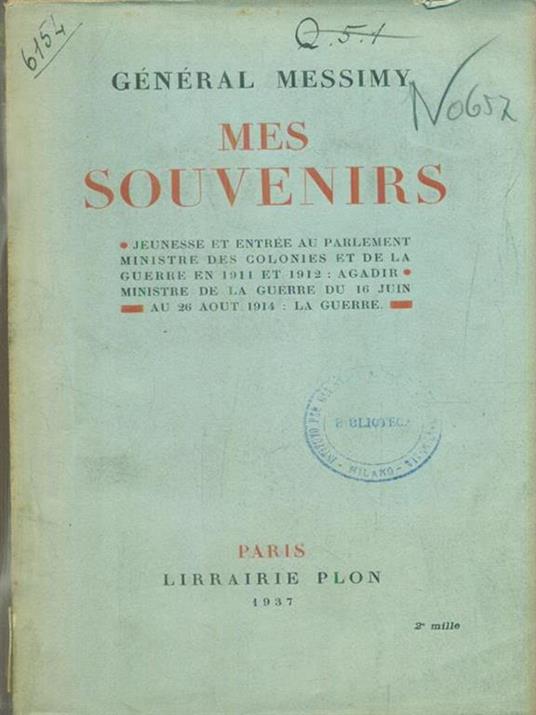 Mes souvenirs - copertina