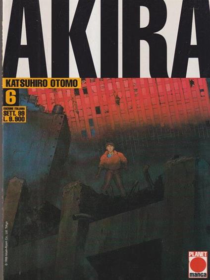 Akira 6 settembre 1999 - Katsuhiro Otomo - copertina