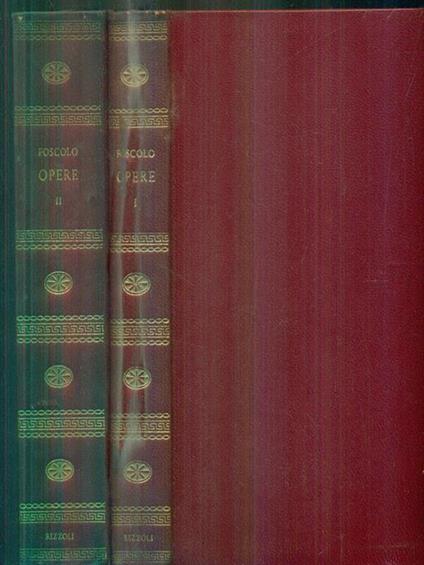 Opere - Ugo Foscolo - copertina