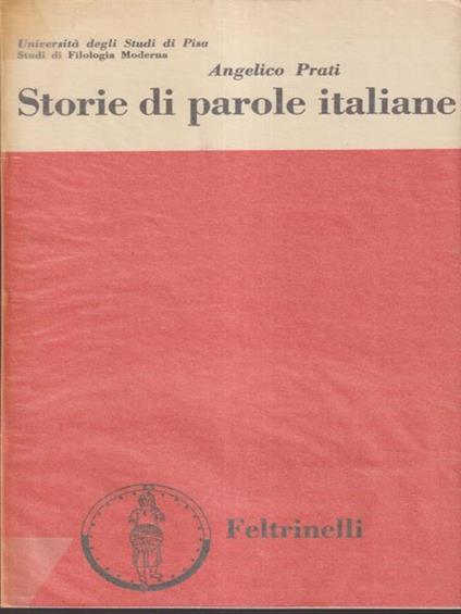 Storie di parole italiane - Angelico Prati - copertina