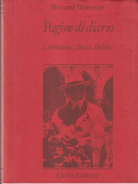 Pagine di diario. Letteratura_Storia_Politica - Bernard Berenson - copertina