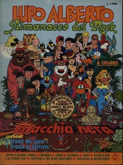 Lupo Alberto almanacco del rock - copertina