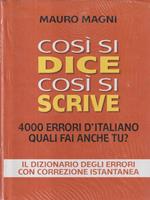 Così si dice così si scrive