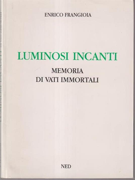 Luminosi incanti - copertina