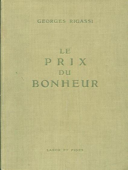 Le prix du Bonheur - copertina