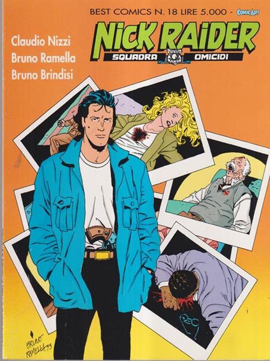Best comics n. 18 Nick Raider Squadra omicidi - copertina