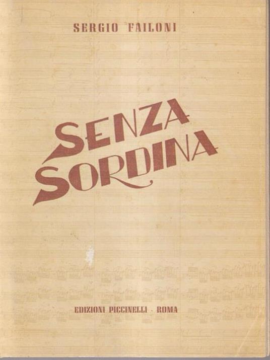 Senza sordina - copertina