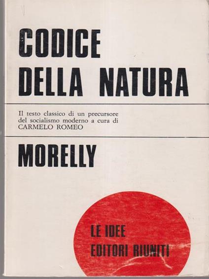 Codice della natura - Morelly - copertina