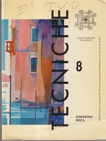 Tecniche n.8 - copertina