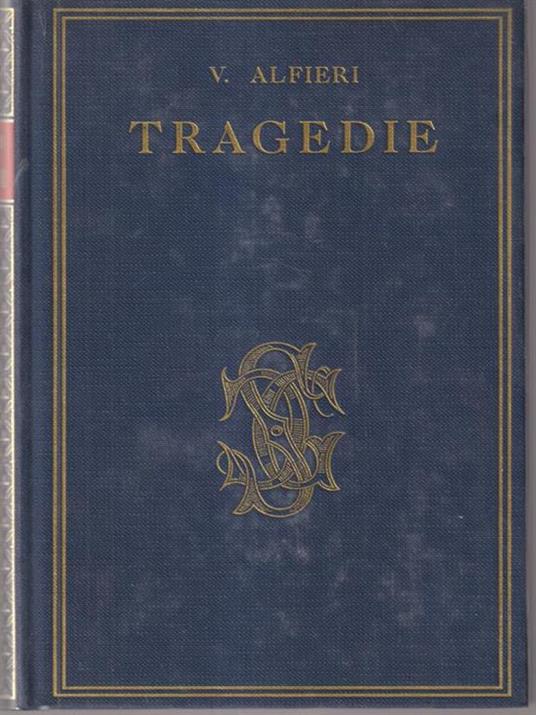Tragedie - Vittorio Alfieri - copertina