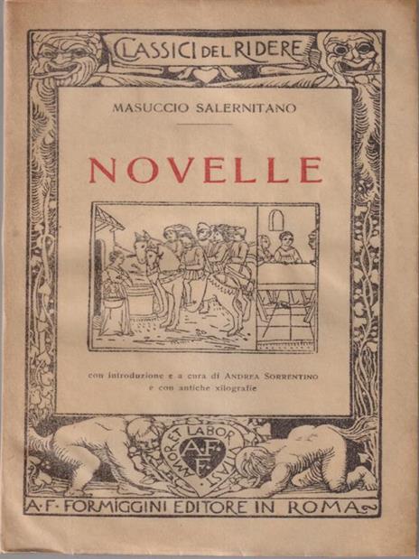 Novelle - Masuccio Salernitano - copertina