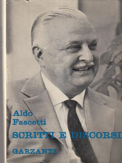 Scritti e discorsi - Aldo Fascetti - copertina