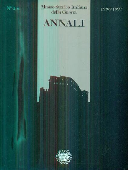 Annali 5/6 1996/1997 - copertina