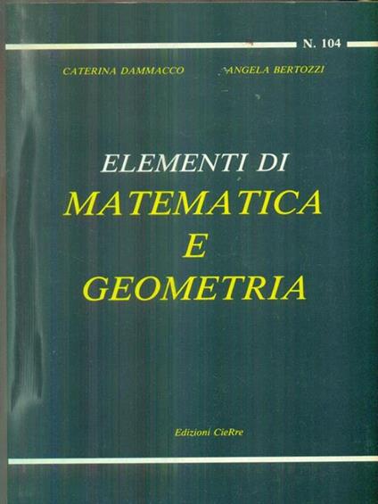 Elementi di matematica e geometria - copertina