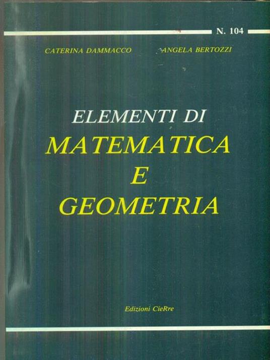 Elementi di matematica e geometria - copertina