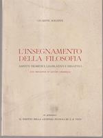 L' insegnamento della filosofia