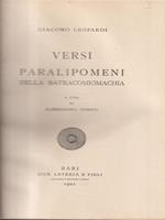 Versi paralipomeni della batracomiomachia