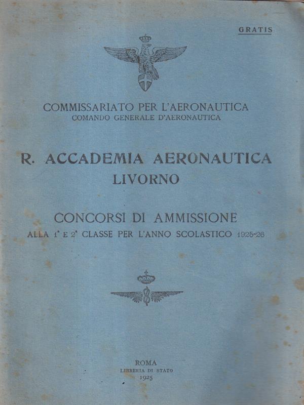 R. Accademia Aronautica Livorno - Concorsi di ammissione