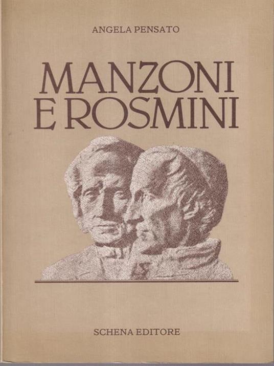 Manzoni e Rosmini - Angela Pensato - copertina