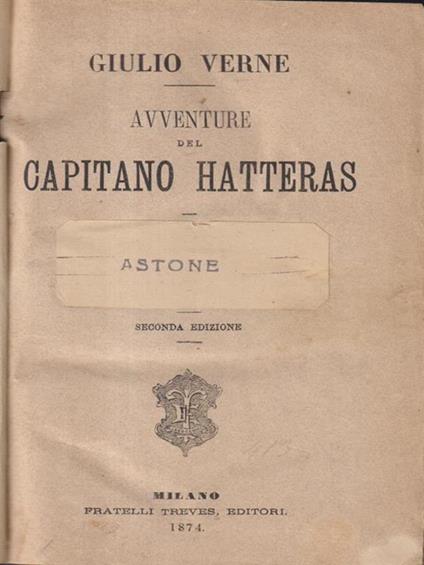 avventure del capitano Hatteras - Jules Verne - copertina