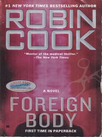 Foreign Body - Robin Cook - copertina