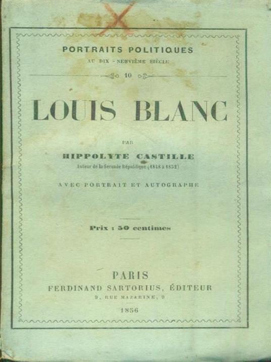 Louis Blanc - copertina