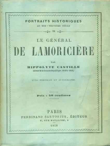 Le general De Lamoriciere - copertina