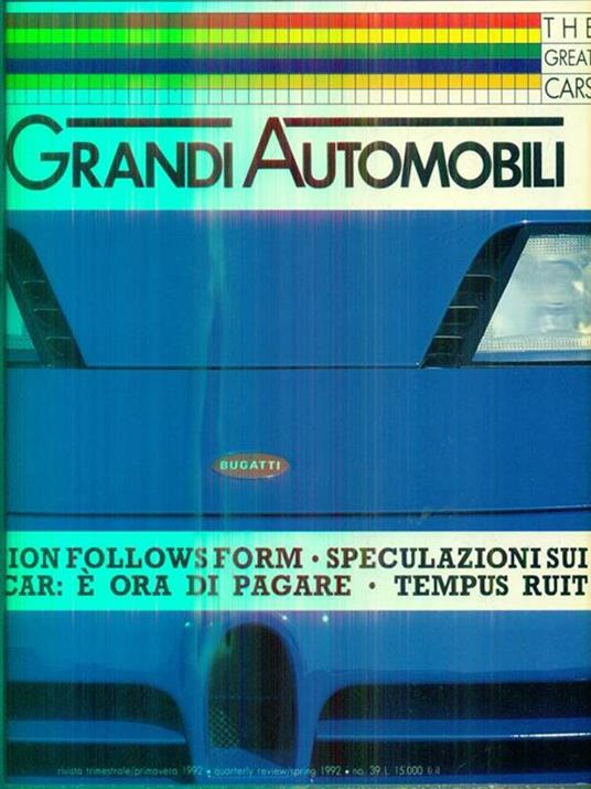Le Grandi Automobili. 39/primavera 1992 - copertina
