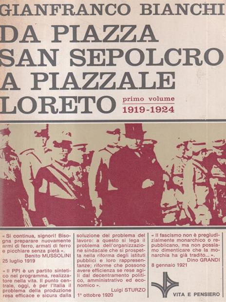 Da piazza San Sepolcro a piazzale Loreto vol.1 - Gianfranco Bianchi - copertina