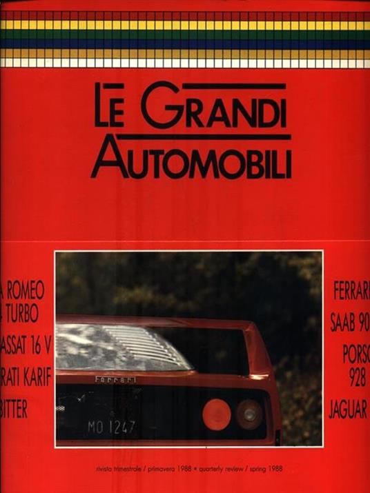 Le Grandi Automobili. Numero 23 Primavera 1988 - copertina
